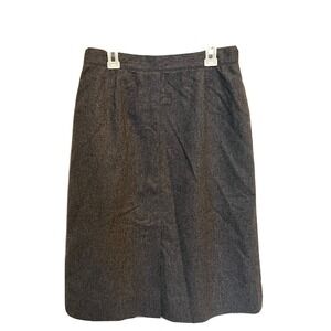 WOMENS SKIRT SIZE 9/10 CHAUS WOOL BLEND PENCIL GREY WORK CAREER BO